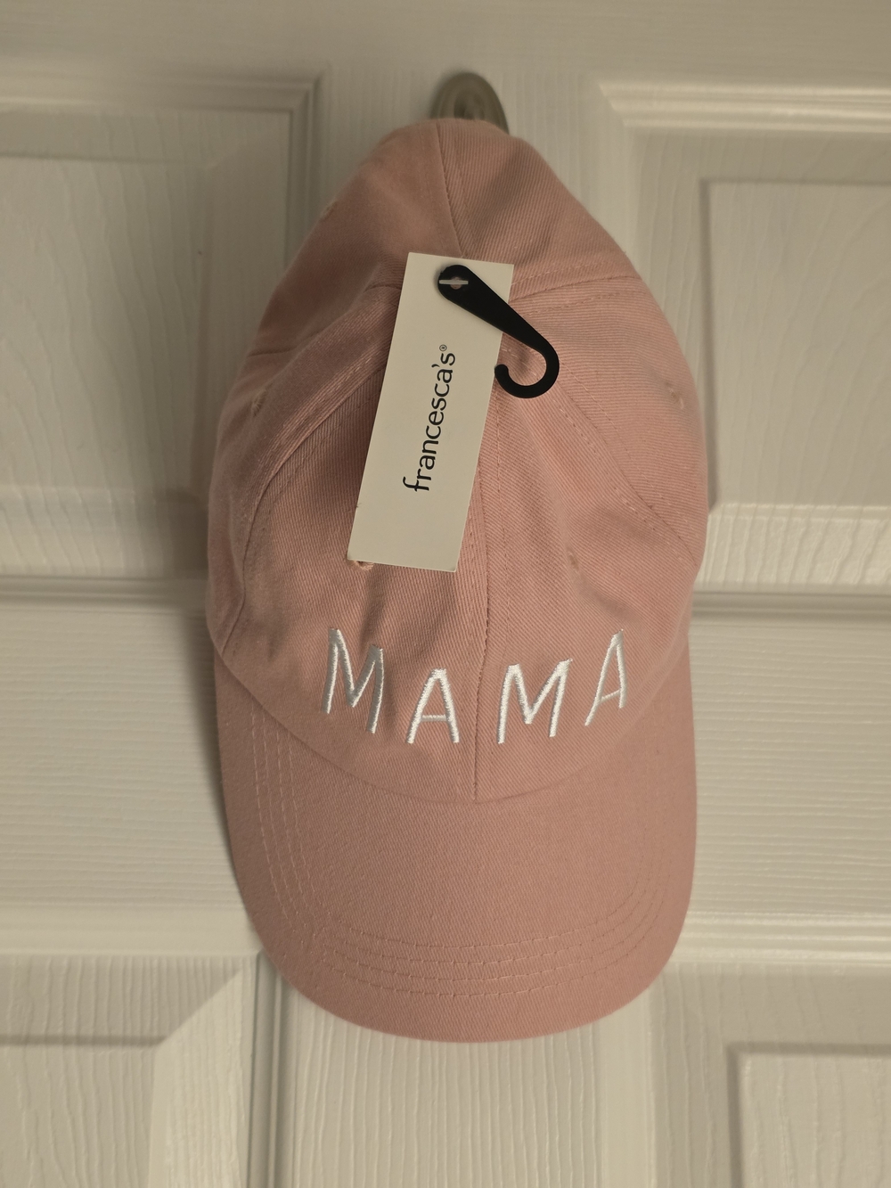 Francesca's Collections Blush Pink "MAMA" Baseball Cap